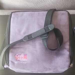 Craft Mates Purple Storage Bag and trays